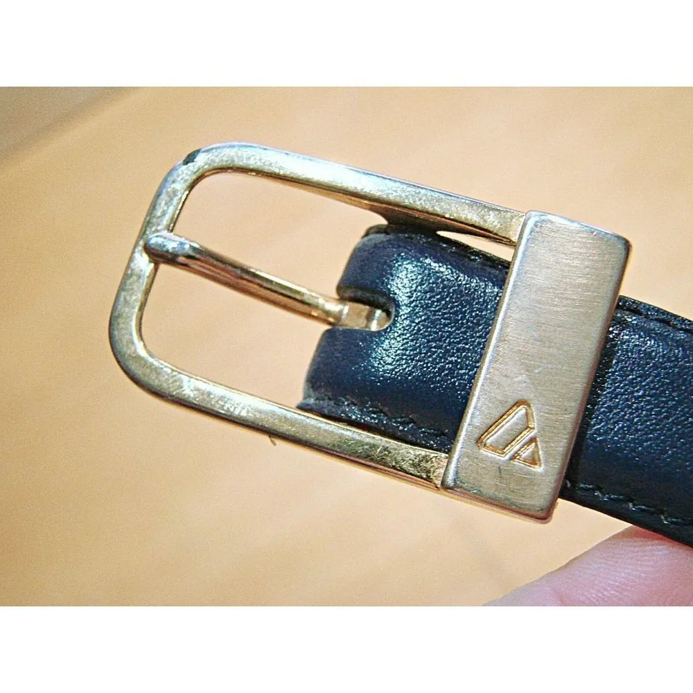 Lot 2 Liz Claiborne Belts Womens Blue Black Leather Dress Work Casual Belts Sz M